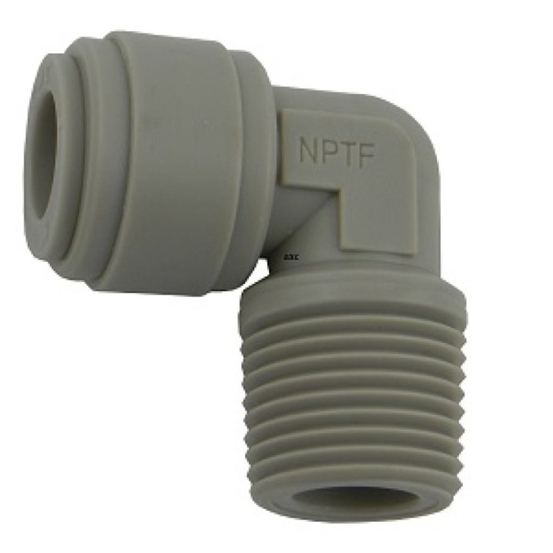 Gomito filettato 1/4" tubo 1/4"