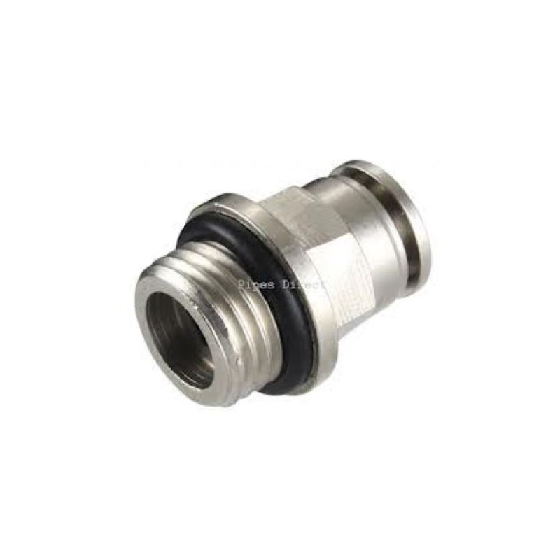 Raccordo diritto 10 mm - 3/8" Metallico