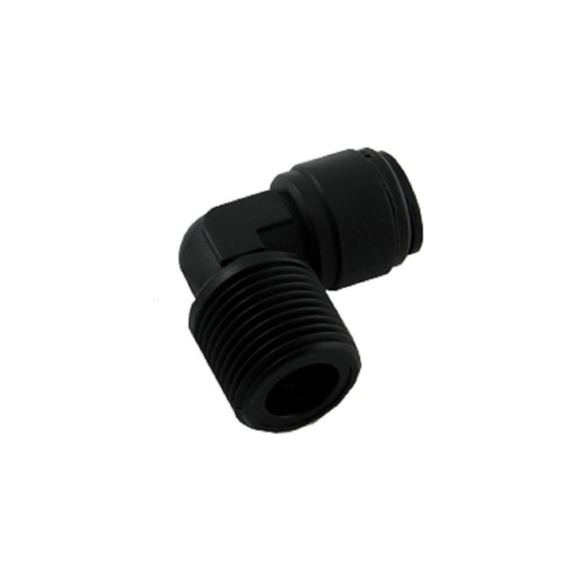 Gomito filettato 1/4" tubo 10 mm