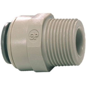 JOHN GUEST PI TERMINALE DRITTO TUBO 5/32" X 1/4" FILETTO BSPT PM010402S Confezione completa 10 Pezzi