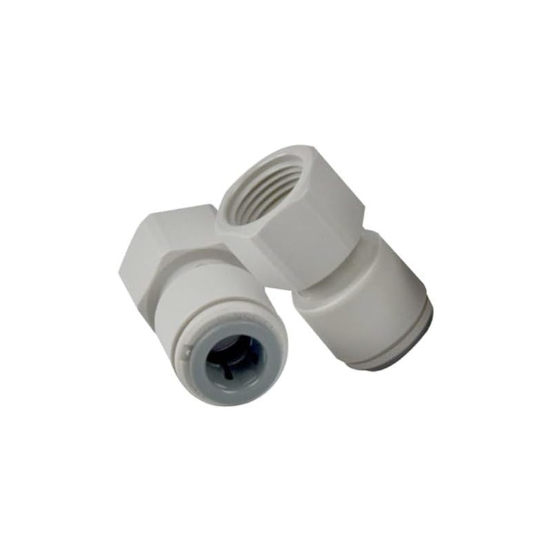 John Guest Raccordo Innesto Rapido Femmina Diritto Tubo 3/8" Filetto 3/8" PI451213S Confezione completa 10 Pezzi