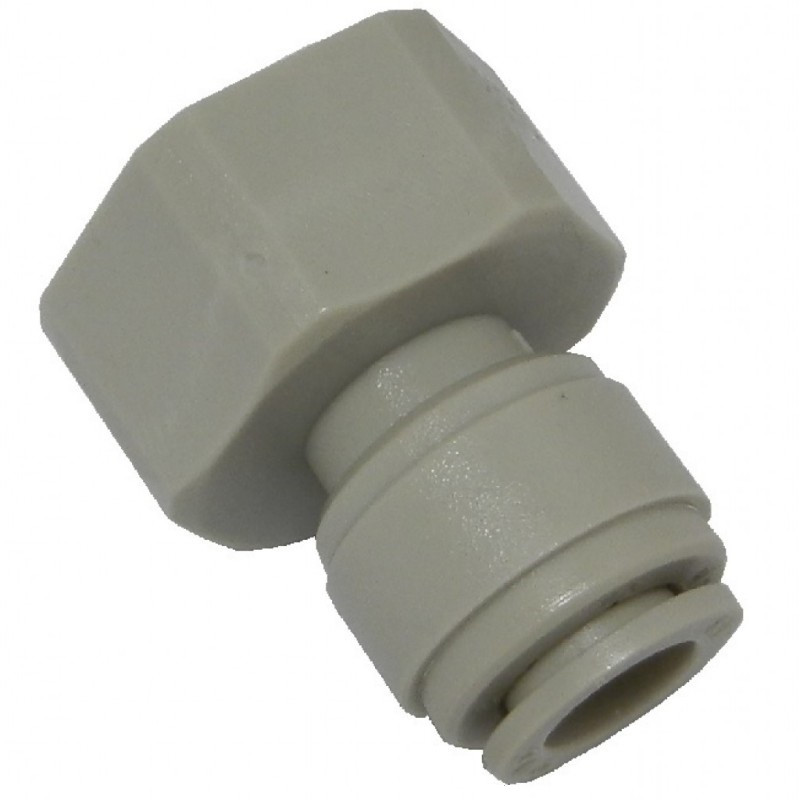 Raccordo innesto rapido femmina diritto tubo 3/8" filetto 3/8"