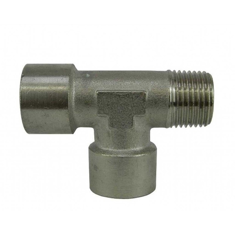 Raccordo a T M FF 3/8" Nichelato