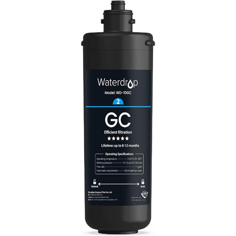 Waterdrop WD-10GC Filtro Acqua Sottolavello