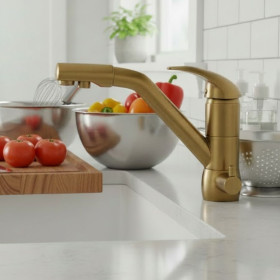 Rubinetto tre vie miscelatore Ottone