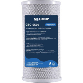 NICEDROP Carbon Block CTO 5 Pollici - 5 Micron
