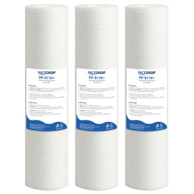 NICEDROP Filtro Sedimenti 10 Pollici 1 Micron Ultrafiltrazione 3PZ