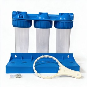 Batteria tris contenitore tazza porta filtro 10"